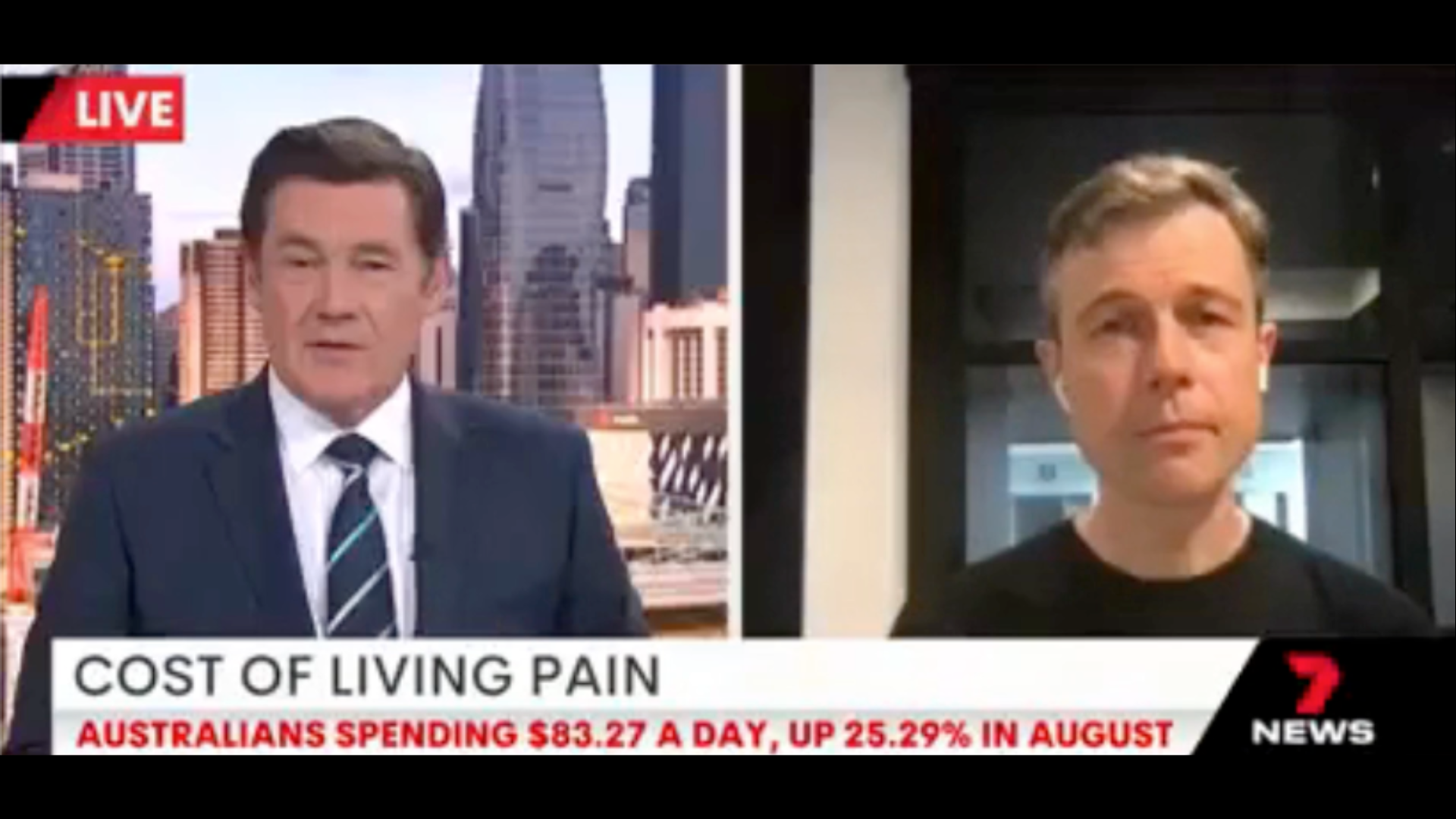 Beforepay CEO Jamie Twiss spoke with Mike Amor on 7NEWS about the impact of rising costs on our daily spending habits.