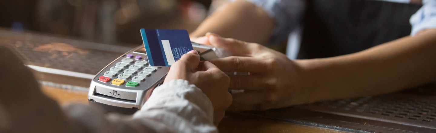 Paying with a card
